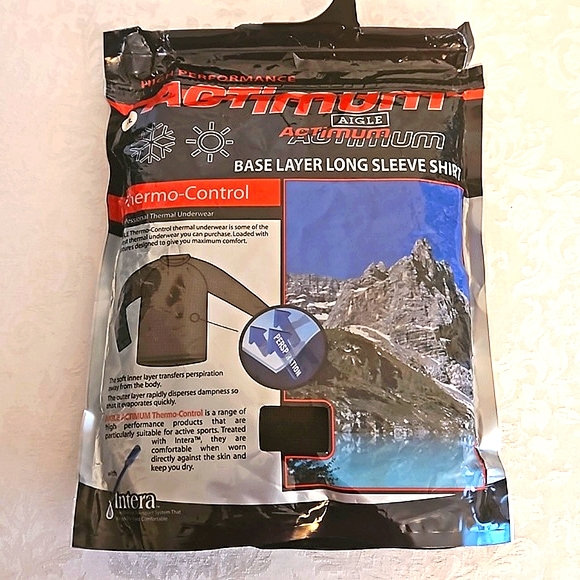 NQT AIGLE ACTIMUM Base Layer Shirt, Size XL. - Picture 3 of 7